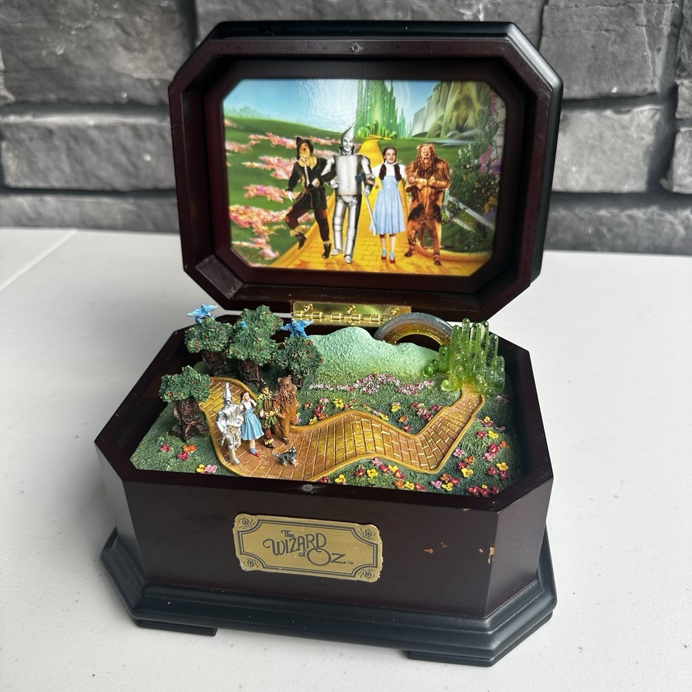 Ardleigh Elliott Wizard of Oz Music Box Follow The Yellow Brick Road - Vintage